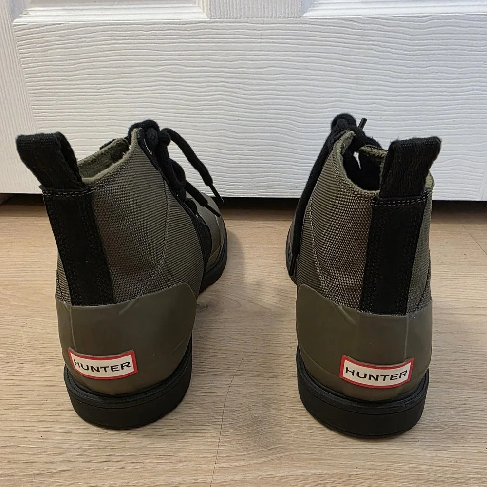Hunter Green Insulated Commando Waterproof Outdoor Lace Up‎ Ankle Boots Size 12